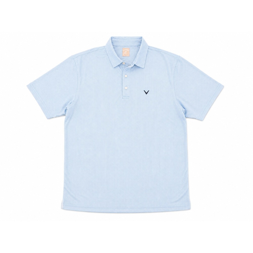 Callaway Opti-Dri‎ Polo Shirt Men's XL Blue Geometric Golf Stretch